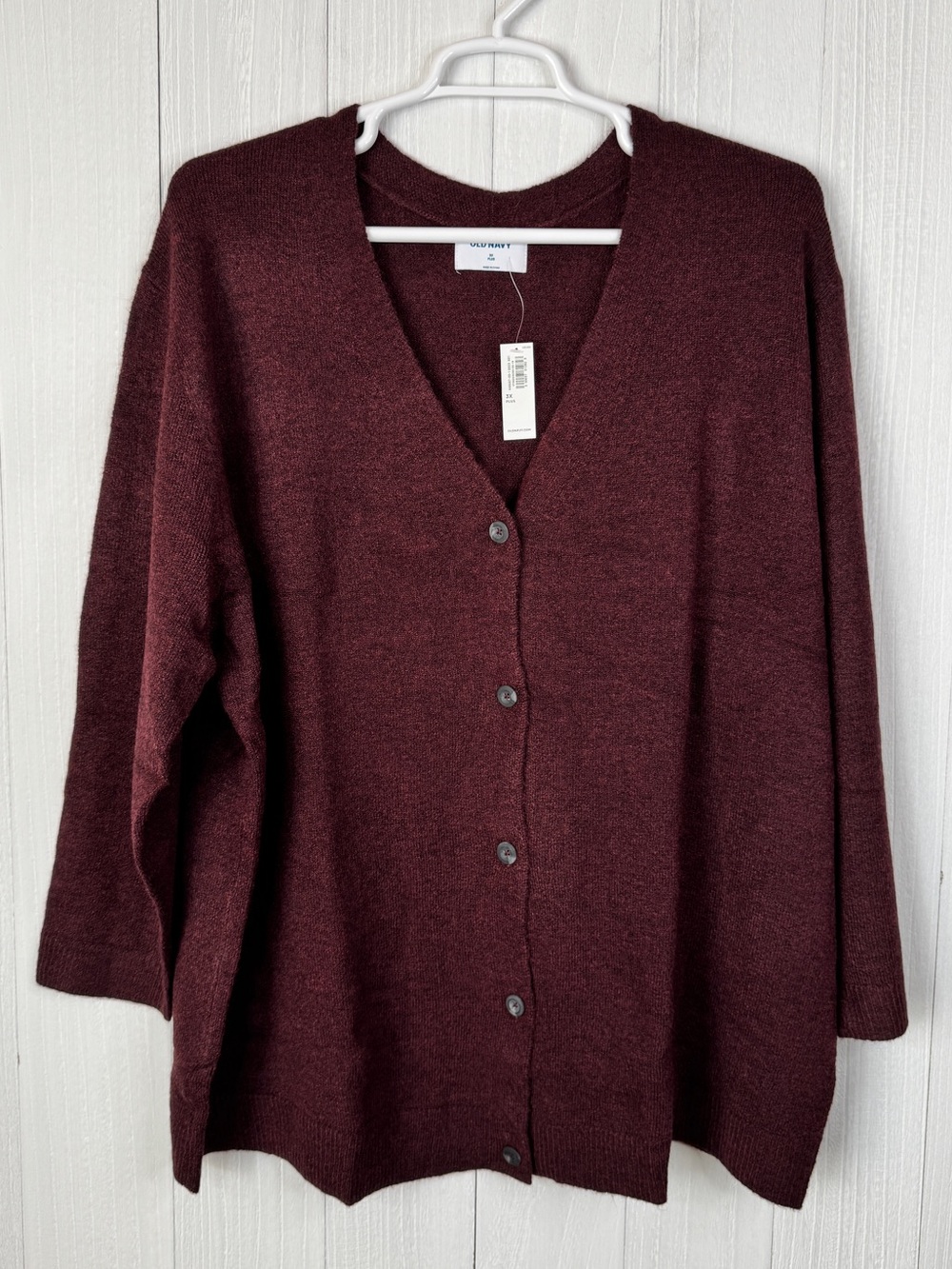 Old Navy V-Neck Button Cardigan - Wine